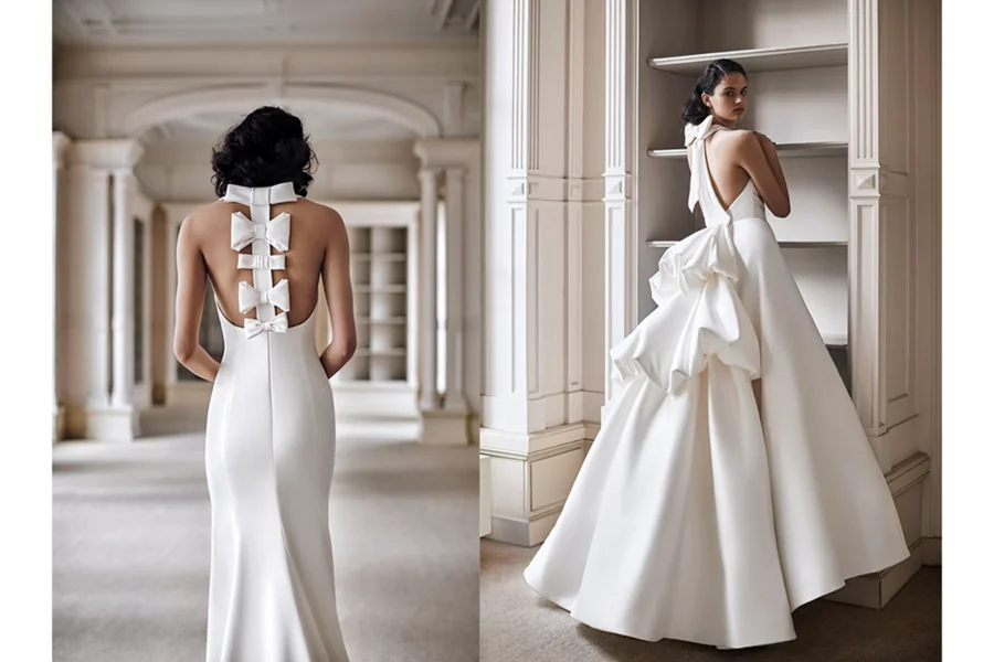 Dress With Big Bow On Back Style